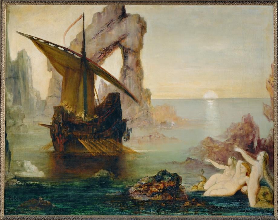 The Sirens (Ulysses and Sirens) by Gustave Moreau